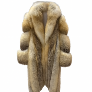 Langer Kragenmantel – Gold