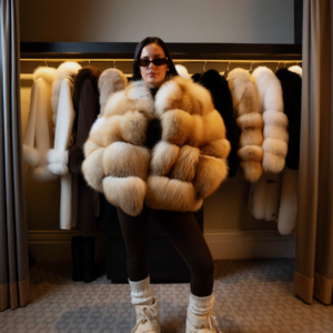 Bubble Collar Coat - Golden Island