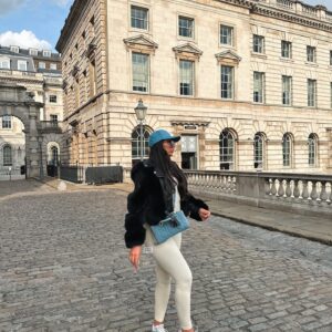 Lederjacke aus echtem Leder mit Fuchspelz – Kurze Luxusjacke 50 cm