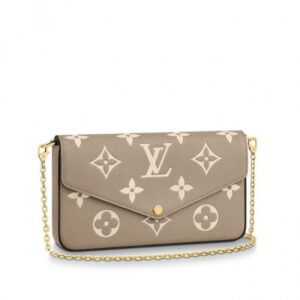 Louis Vuitton Félicie Pochette Gray Black