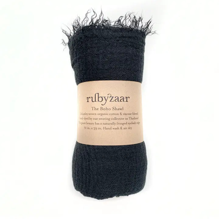 Leichte, handgewebte Boho-Schals – verschiedene Farben