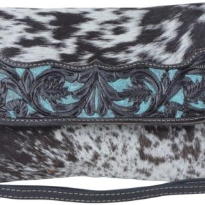 Blue Crescent Tasche aus punziertem Leder