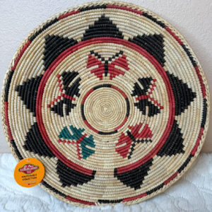 Hochwertige, gewebte Körbe aus dem Südwesten – Rot/Schwarzer Schmetterling