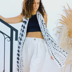 Bambusschal – Bambus Monochrom