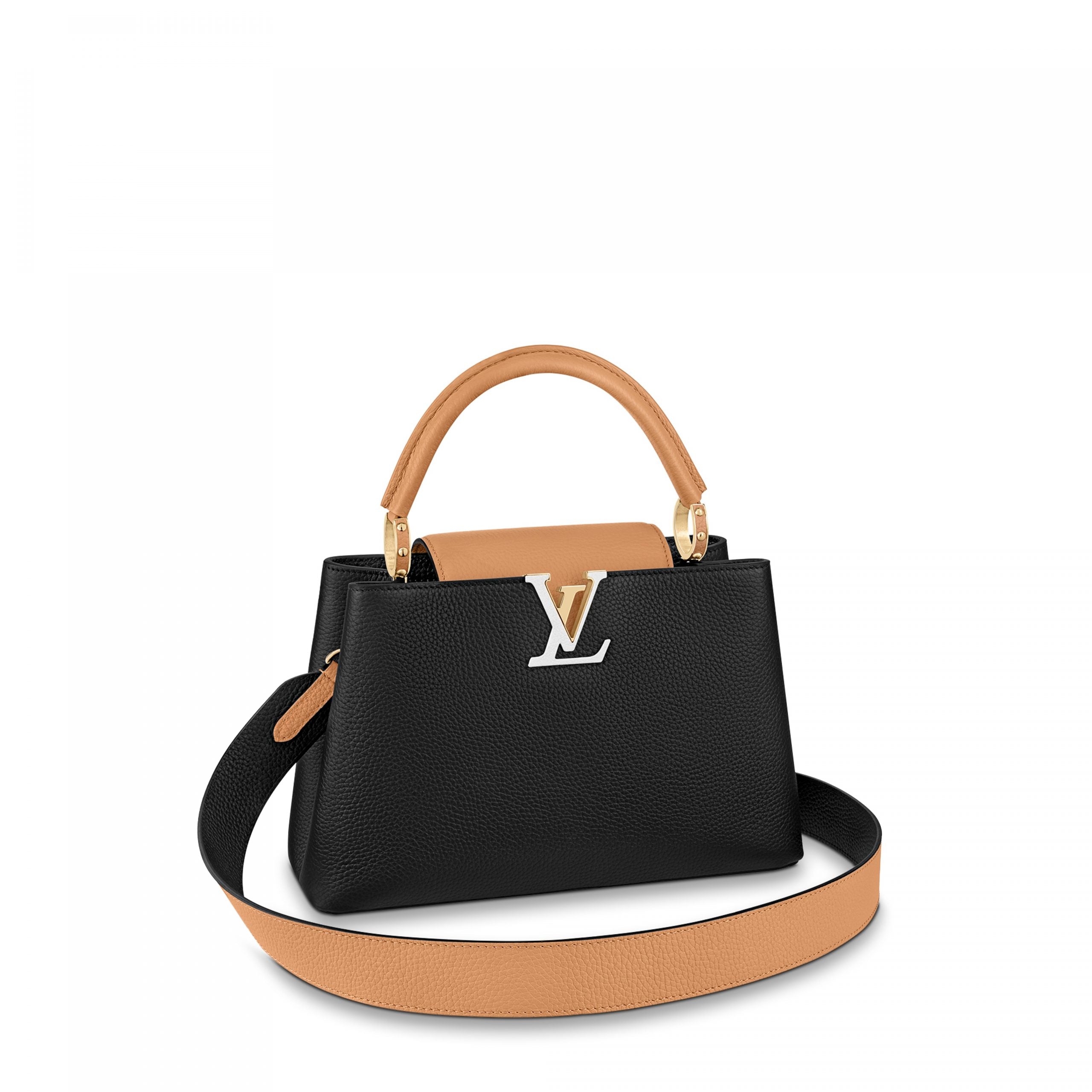 Louis Vuitton Capucines PM Schwarz Gold Arizona