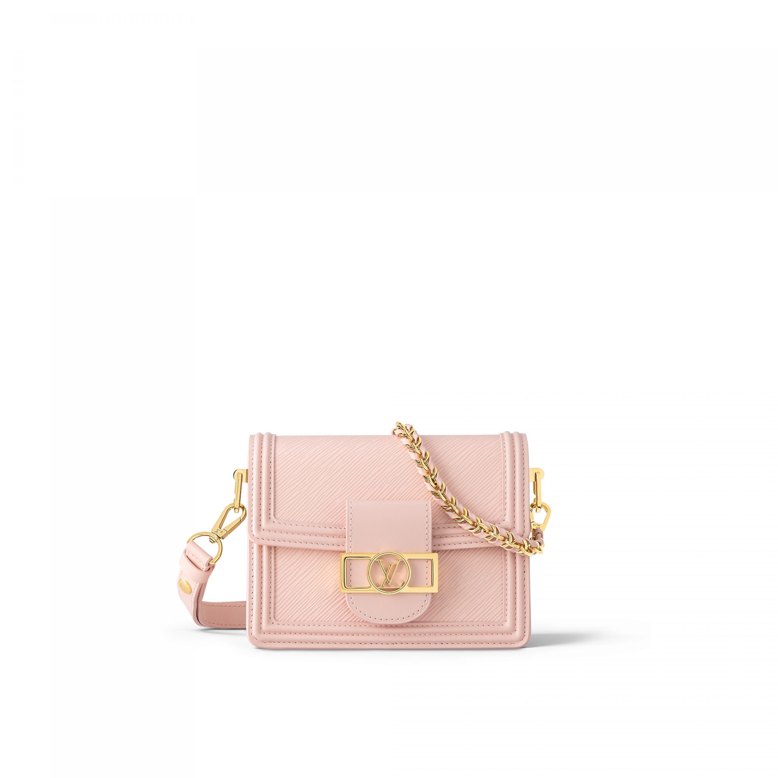 Louis Vuitton Mini Dauphine Rose Epi Leder