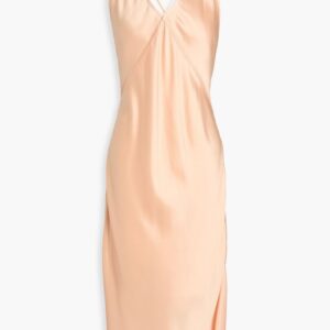 SAINT LAURENT Midikleid aus Seidensatin-Crêpe